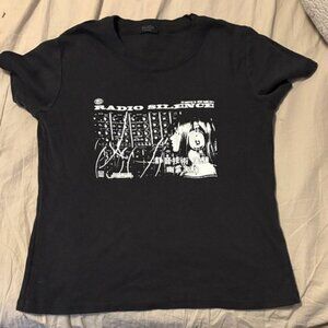 Brandy Melville Black Graphic Tee